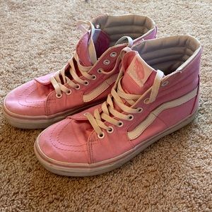 Pink high top vans women’s 7.5